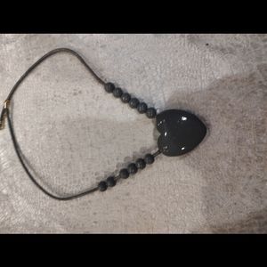 Grey heart necklace